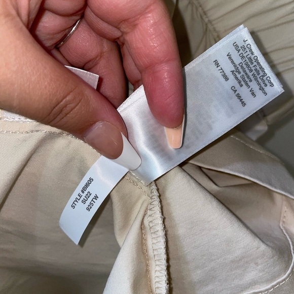 J Crew Puff Sleeve Side Cut-out Mini Dress in Lightweight Chino - Picture 9 of 10